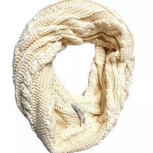 Patrick Francis Ireland Ivory Cable Knit Scarf